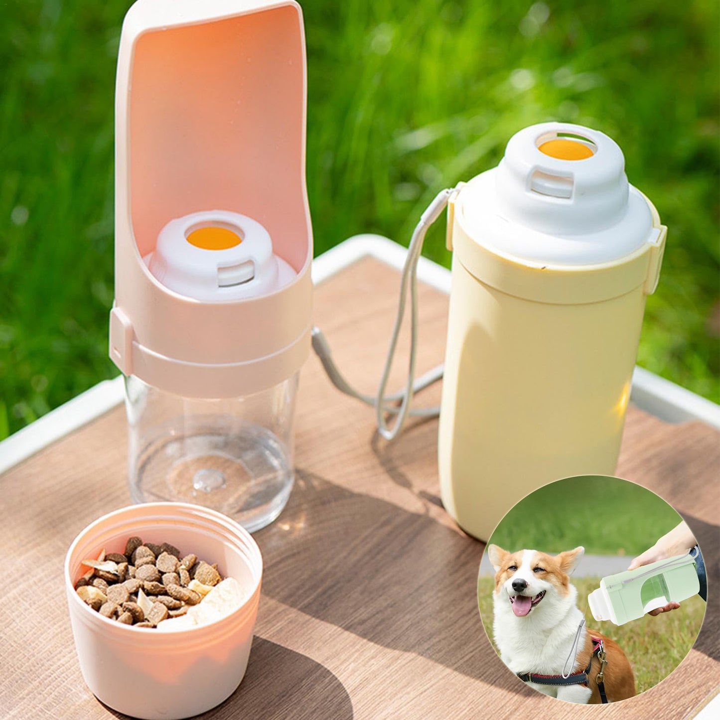 2 In 1 Pet Travel Water Bottle