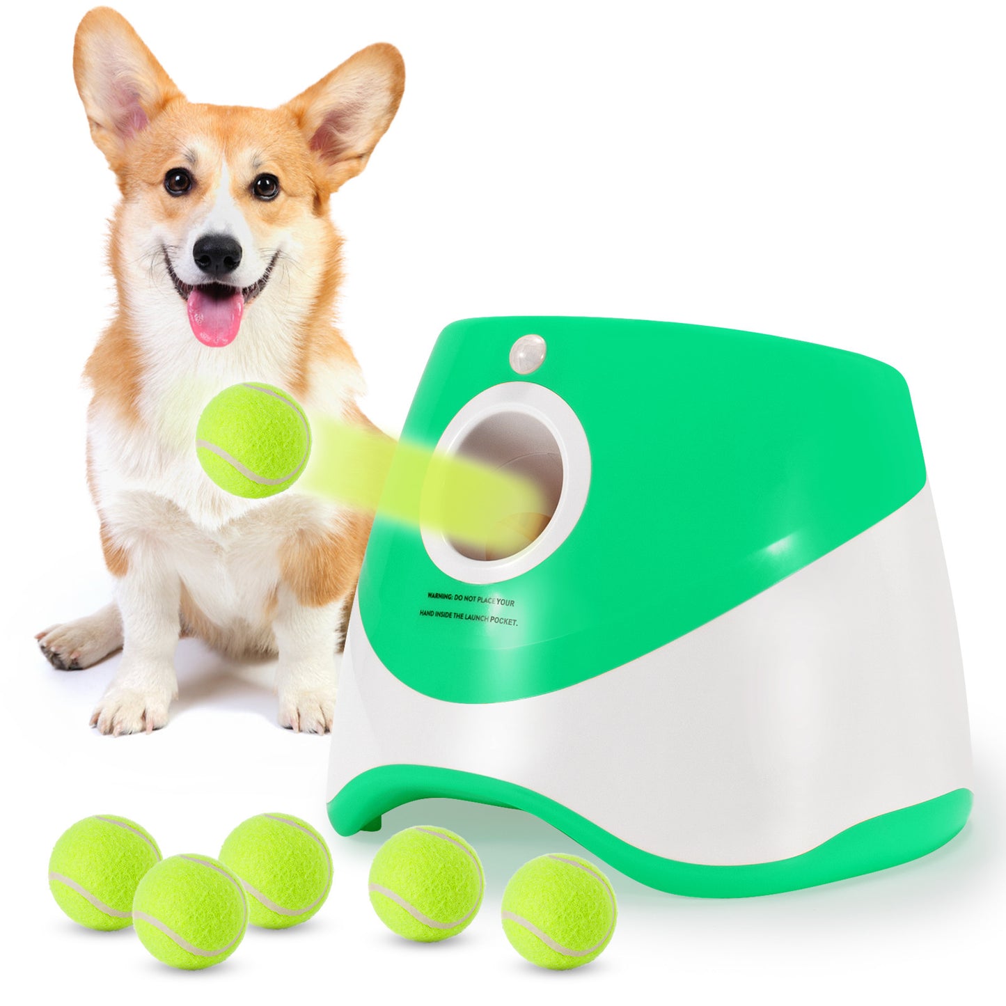 Pet Thrower Elastic Tennis Launcher