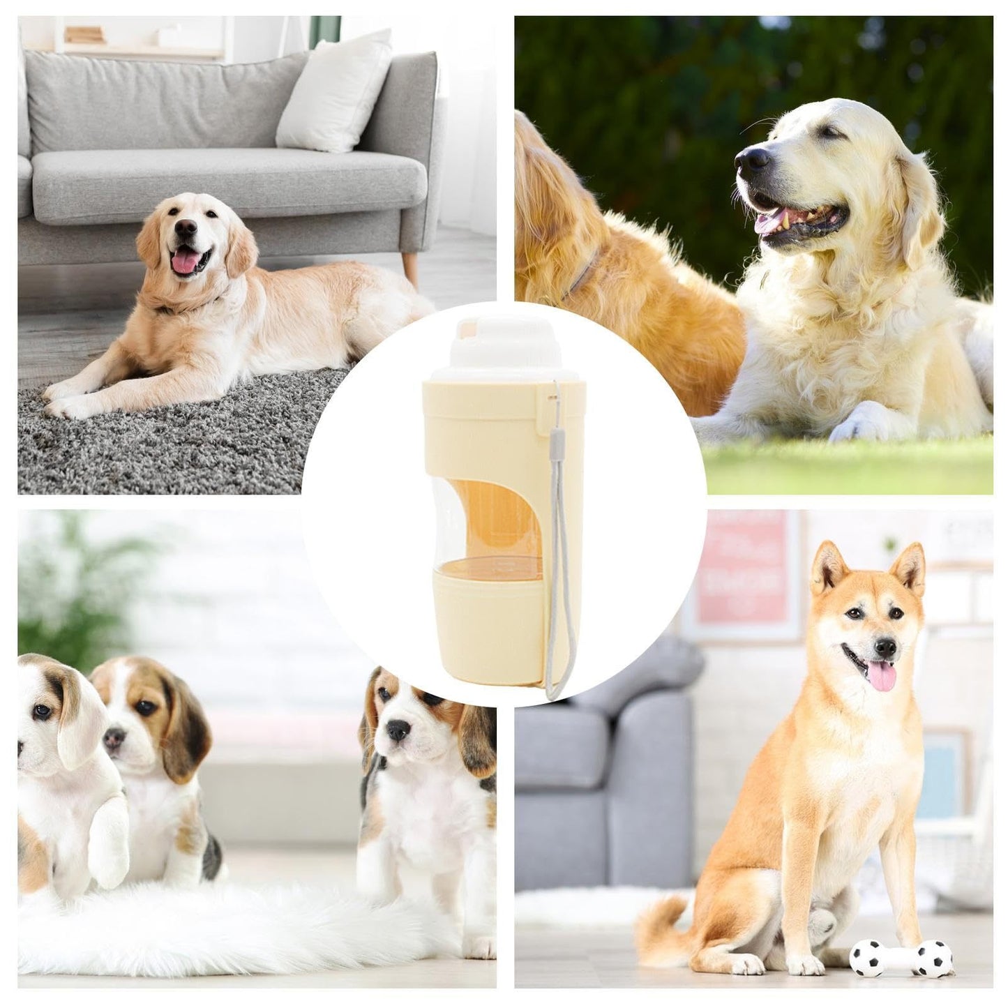 2 In 1 Pet Travel Water Bottle