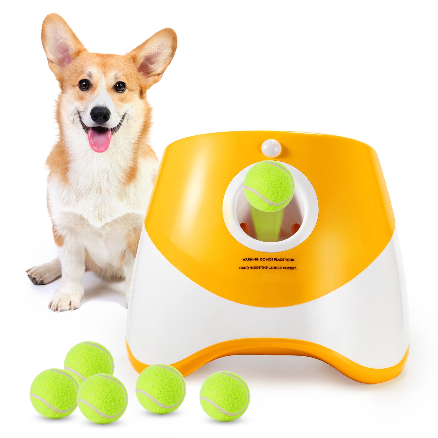 Pet Thrower Elastic Tennis Launcher